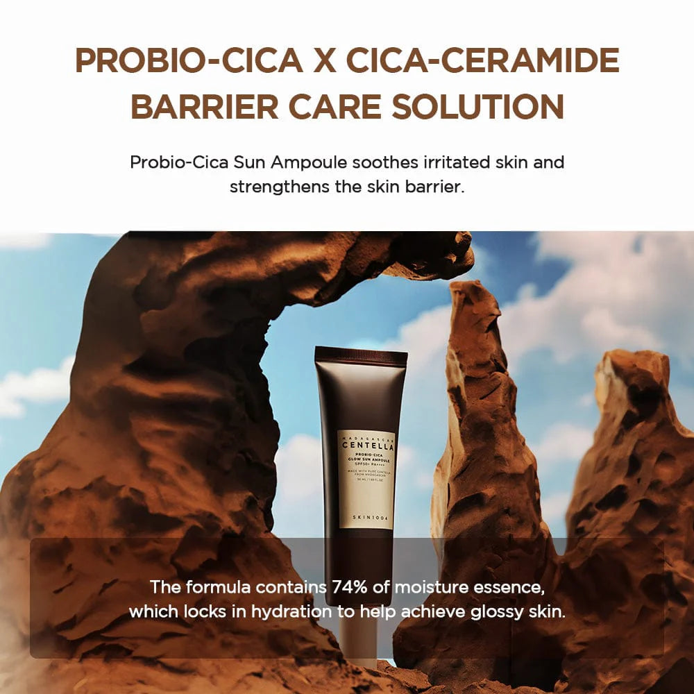 Probio-Cica Glow Sun Ampoule (Sun Ampoule for Damaged Skin Barrier) 50ml