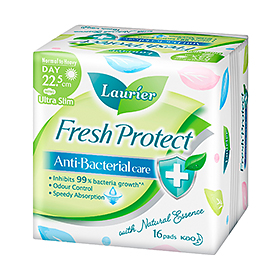 Laurier Fresh Protect Day Ultra Slim 22.5cm 16s/12