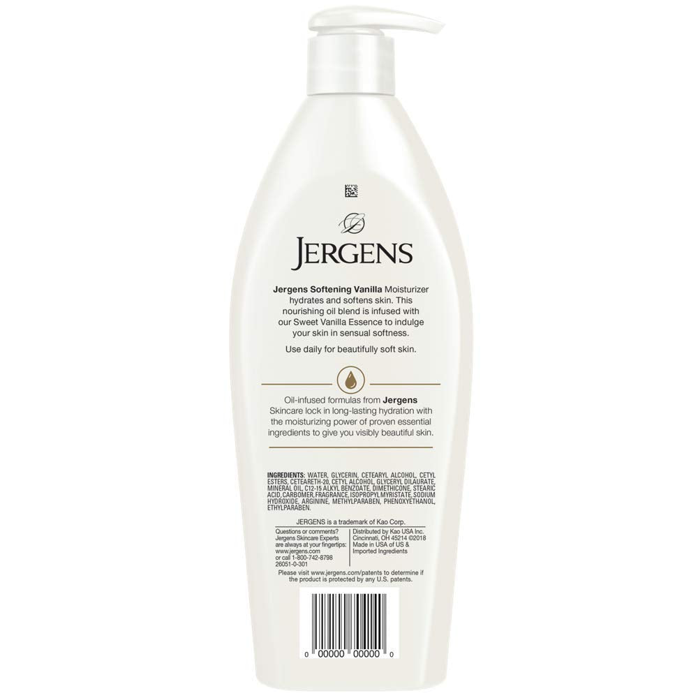 Jergens Softening Vanilla 496ml/4