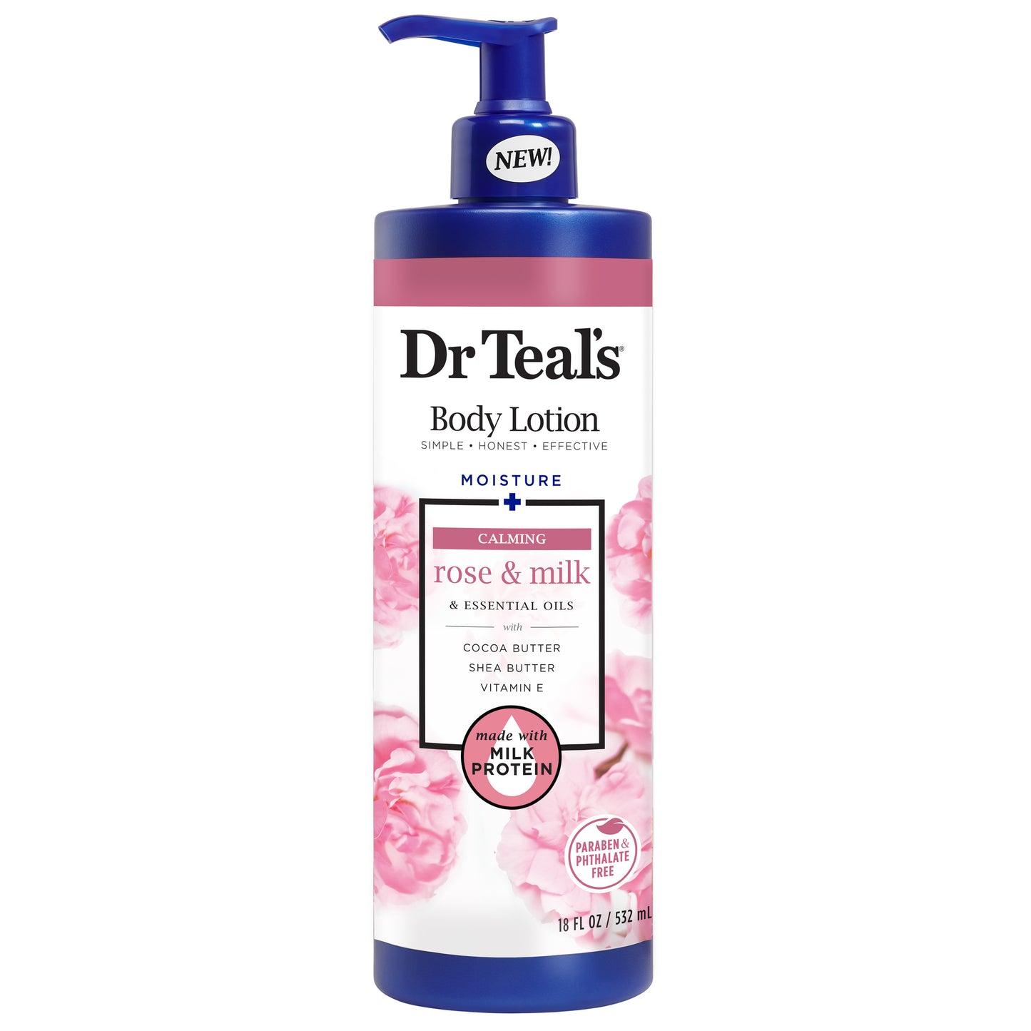 Dr Teal’s Rose and Milk Body Lotion 18oz /12