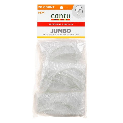 Cantu JUMBO Disposable Conditioning Caps Clear 20pcs /36