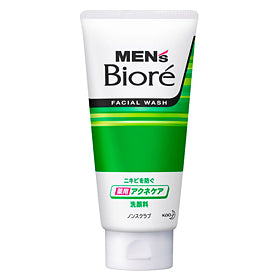 Men's Biore Double Acne Control Facial Wash 130G/12