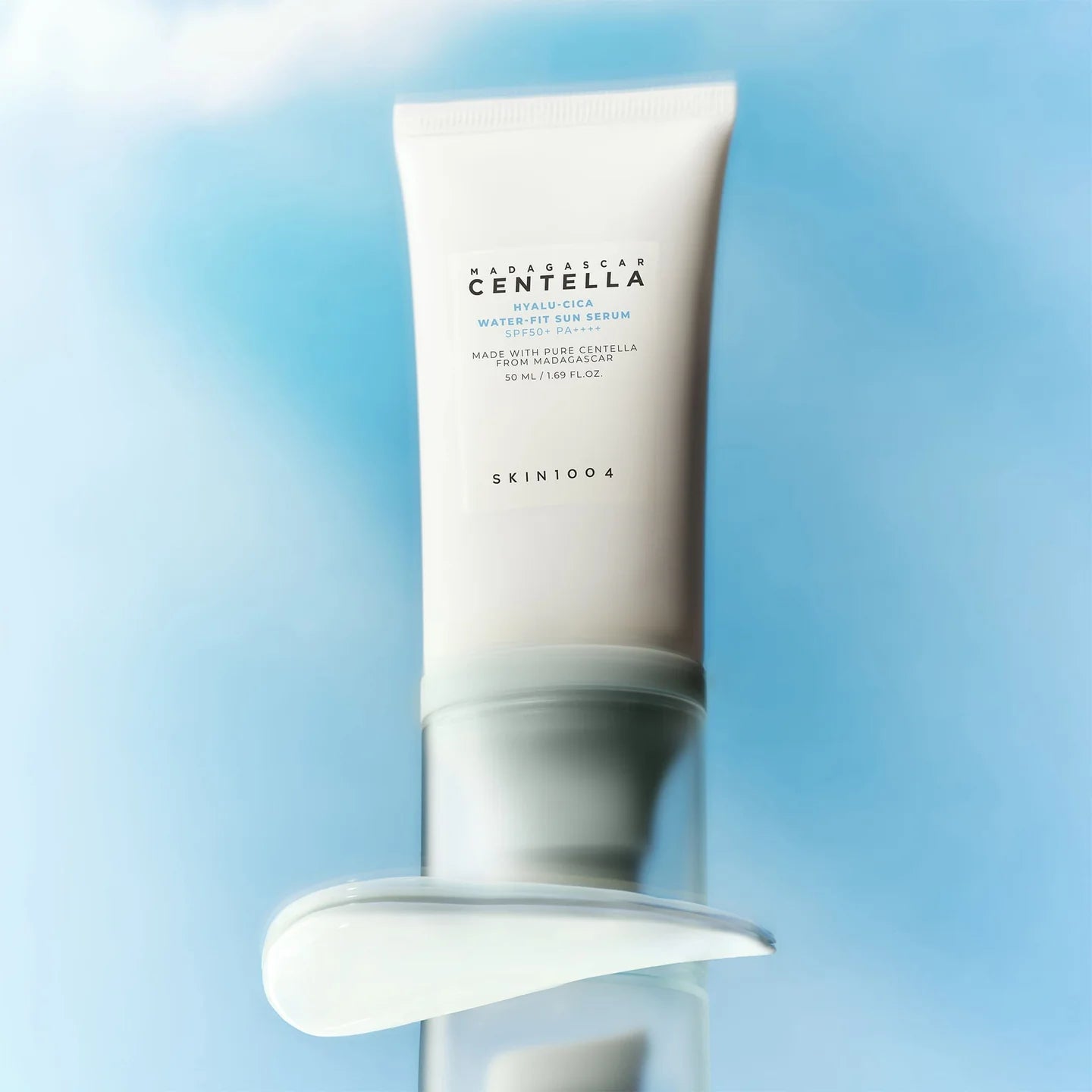 Hyalu-Cica Water-Fit Sun Serum SPF50+ PA++++ (Feather Light Moisturizing SPF with Glow) 50ml