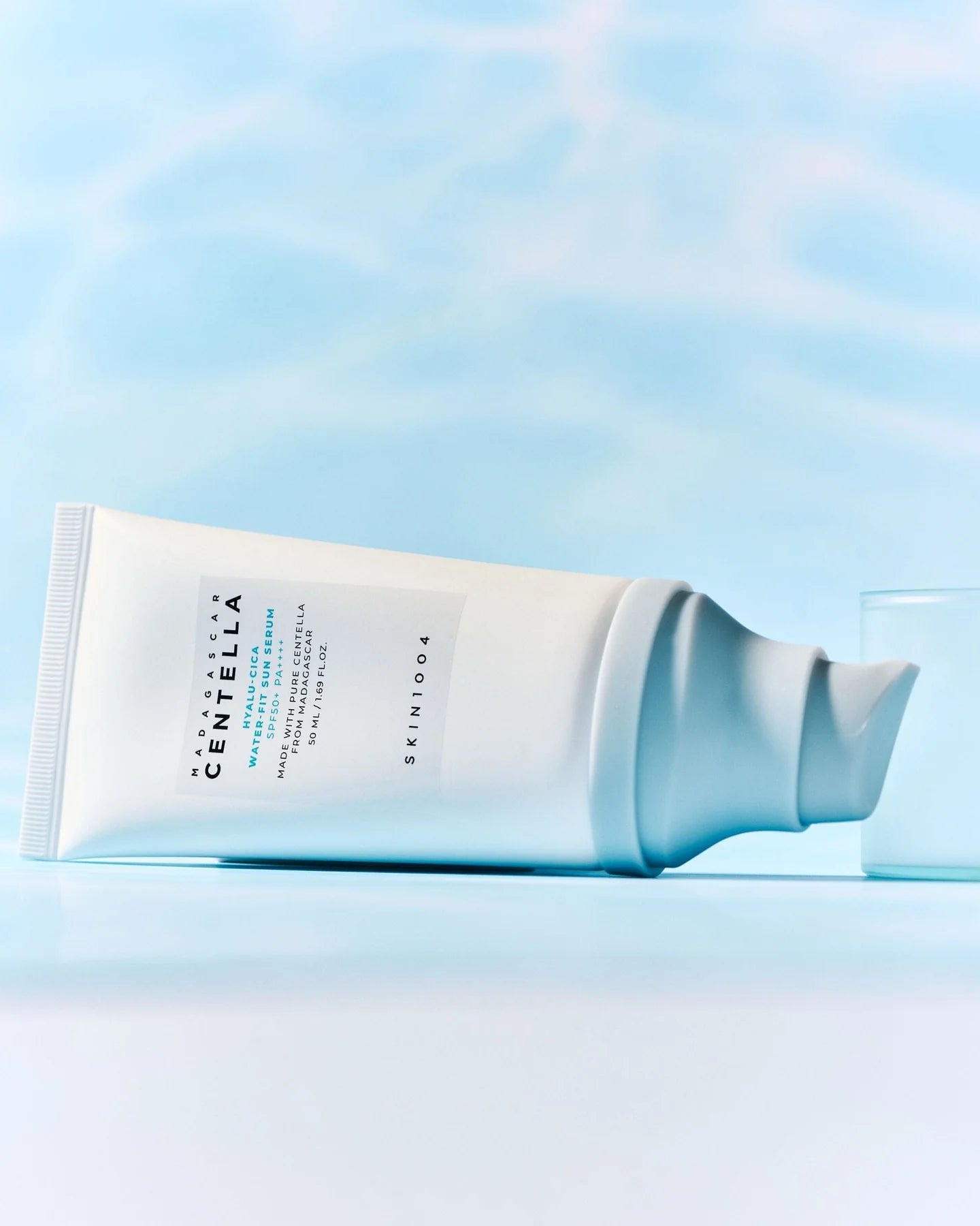 Hyalu-Cica Water-Fit Sun Serum SPF50+ PA++++ (Feather Light Moisturizing SPF with Glow) 100ml