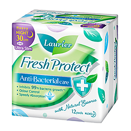 Laurier Fresh Protect Night Ultra Slim 30cm 12S/12