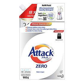 Attack ZERO Ultra Concentrated Detergent TOP LOAD REFILL 900g