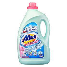Attack Liquid Detergent + Softener 3.6Kg/3