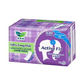 Laurier Active Fit Safety Long & Wide Pantyliner 40s/12
