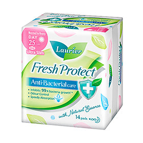 Laurier Fresh Protect Anti-Bac Day Ultra Slim 25cm 14S/12