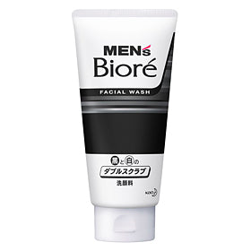 Men's Biore Double Scrub with Black & White Beads 130G/12